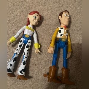 Disney Toy story, use toys, Woody and Jesse good conditions.